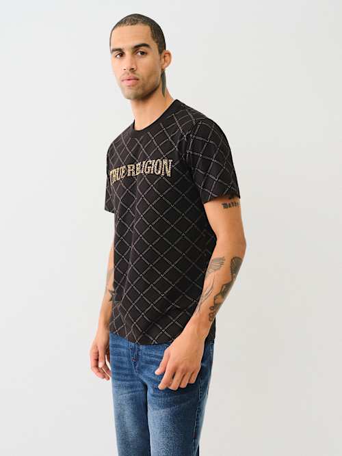 MONOGRAM CRYSTAL LOGO TEE