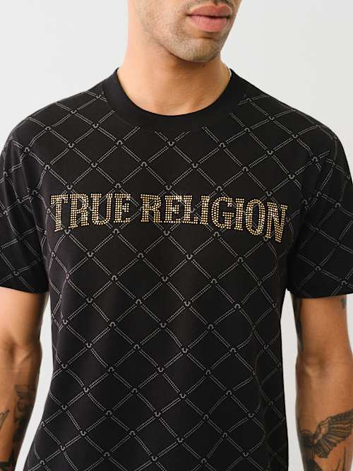 MONOGRAM CRYSTAL LOGO TEE