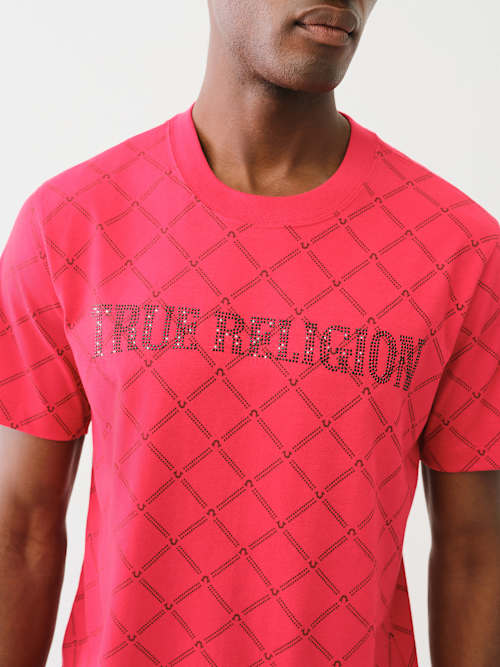 MONOGRAM CRYSTAL LOGO TEE