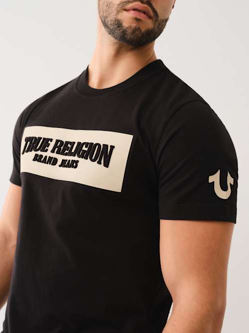 EMBOSSED BOX LOGO TEE