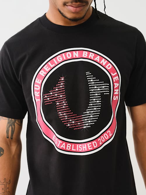 CAMISETA CON LOGOTIPO DE HERRADURA CRISTAL