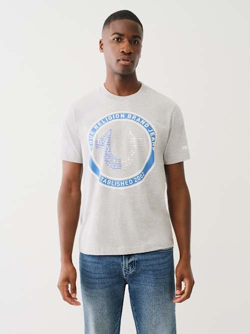 CRYSTAL HORSESHOE LOGO TEE