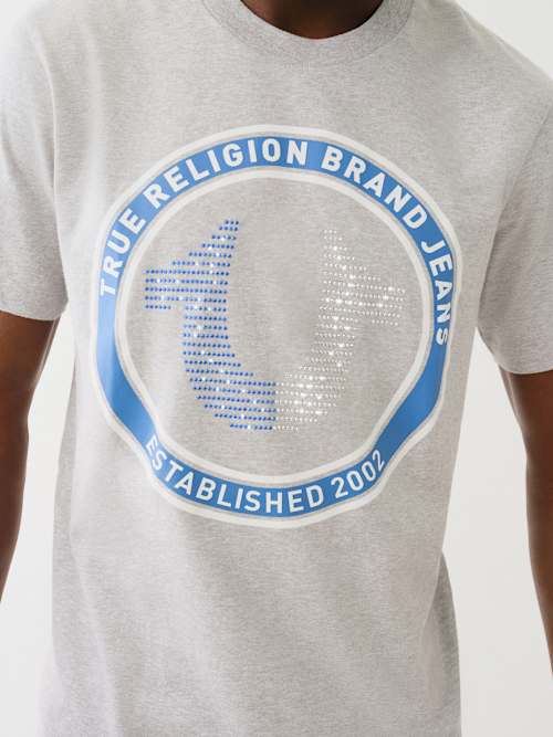 CRYSTAL HORSESHOE LOGO TEE