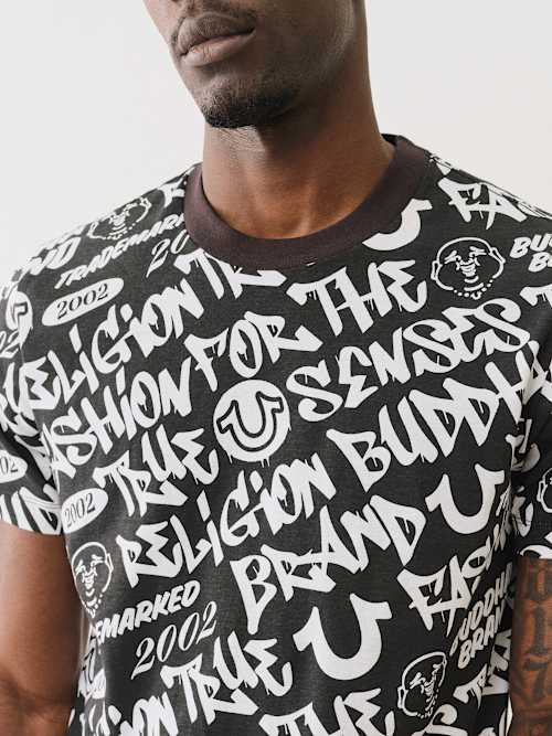 ALLOVER GRAFFITI LOGO TEE