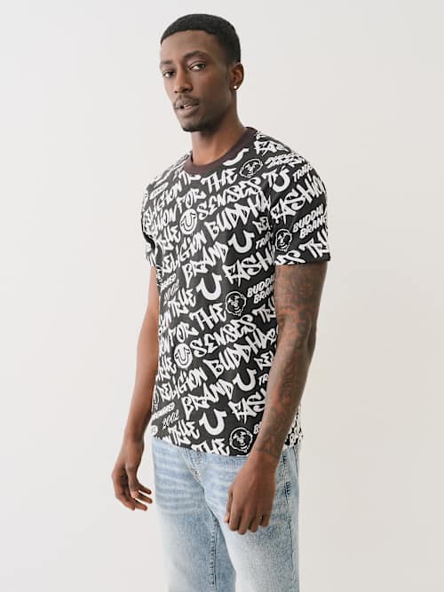 ALLOVER GRAFFITI LOGO TEE