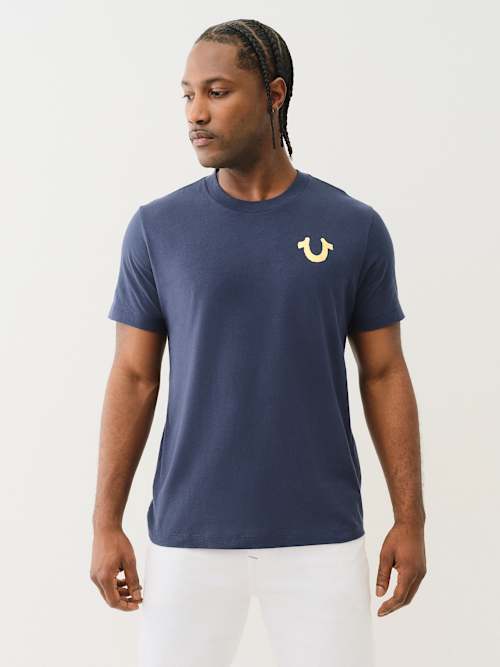 DIAGONAL HORSESHOE TEE