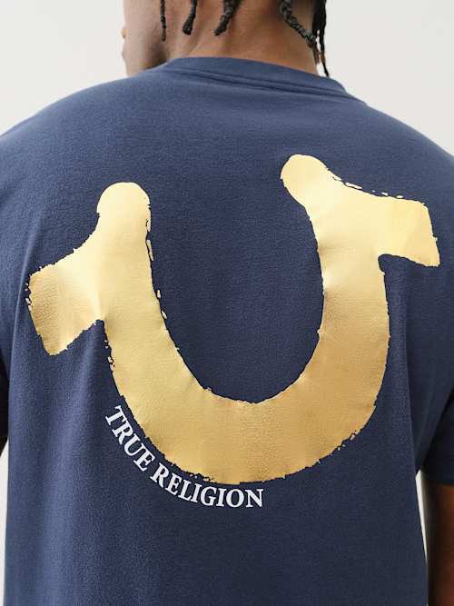 DIAGONAL HORSESHOE TEE