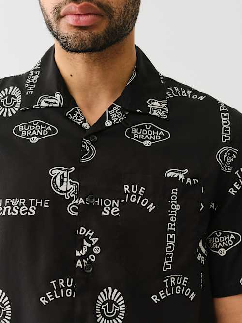 ALLOVER LOGO RESORT SHIRT