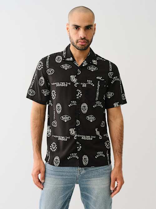 ALLOVER LOGO RESORT SHIRT
