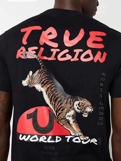 CAMISETA DE CUELLO REDONDO CON GRÁFICO DE TIGRE