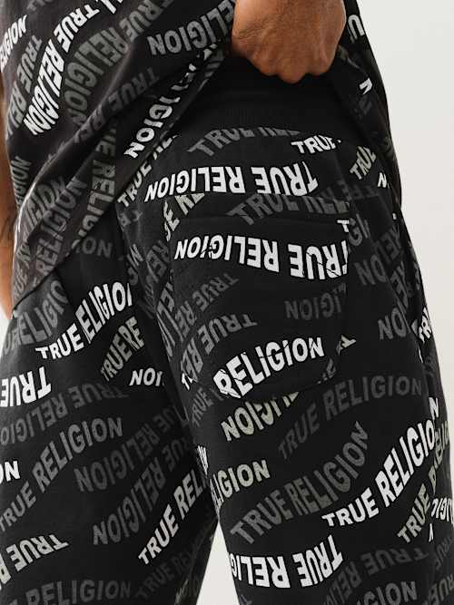 ALLOVER WAVY LOGO JOGGER
