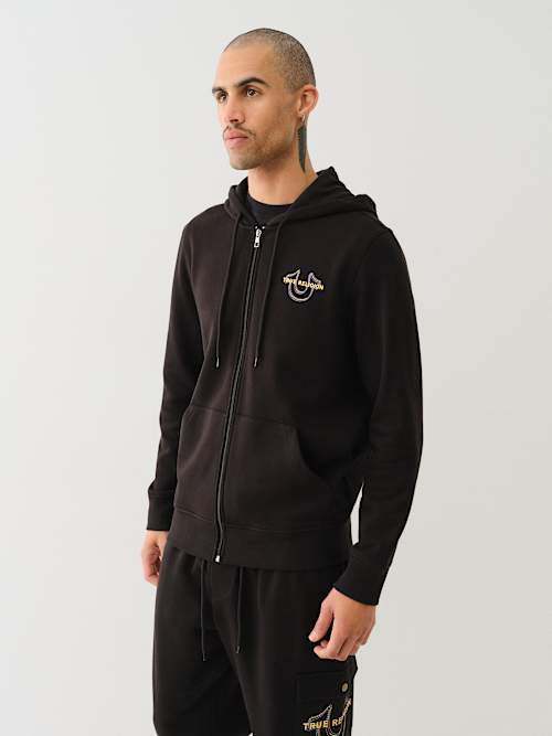 MULTI HORSESHOE ZIP HOODIE
