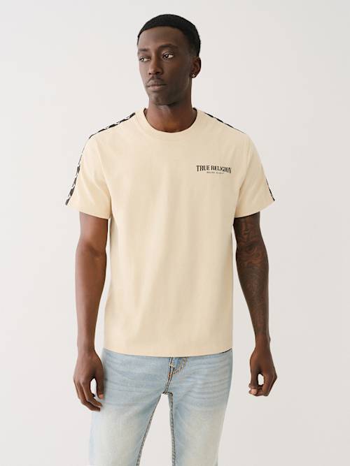 CAMISETA DE ALTO GRAMAJE CON RIBETE DE CINTA