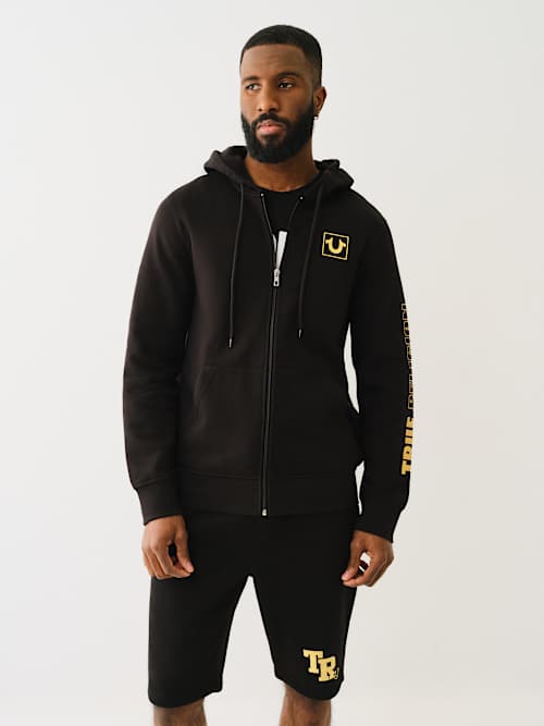 HIGH DENSITY LOGO ZIP HOODIE