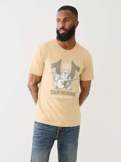 HORSESHOE BUDDHA PUFF PRINT TEE