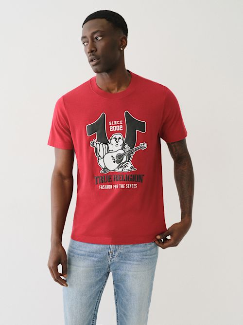 HORSESHOE BUDDHA PUFF PRINT TEE
