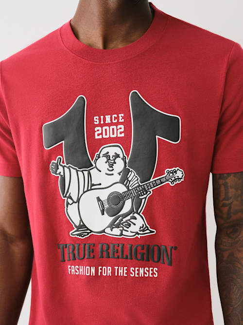 HORSESHOE BUDDHA PUFF PRINT TEE