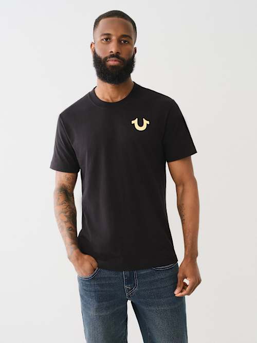 METALLIC STAMP GRAPHIC TEE