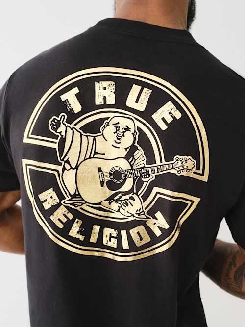 METALLIC STAMP GRAPHIC TEE