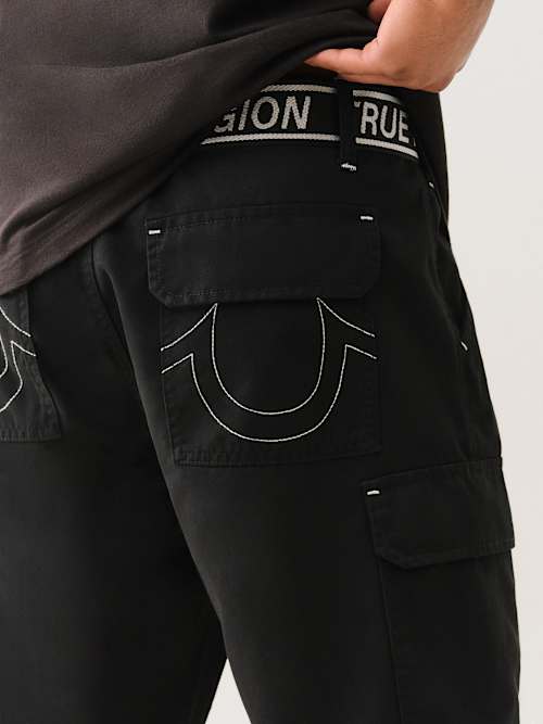 BELTED LOGO CARGO SHORT