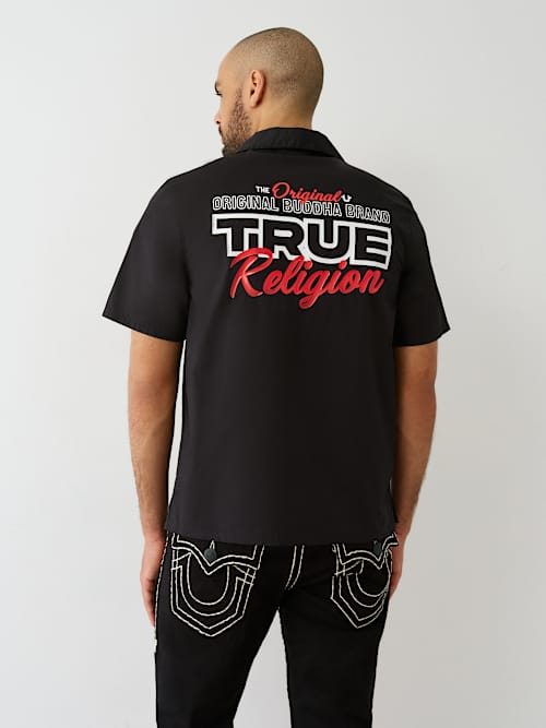 CAMISA DE POPELINA CON LOGOTIPO DE SILICONA