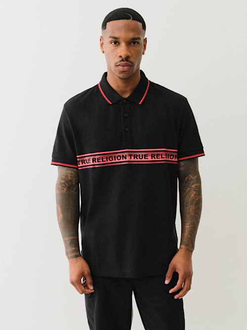 CAMISETA TIPO POLO A RAYAS RELAJADA