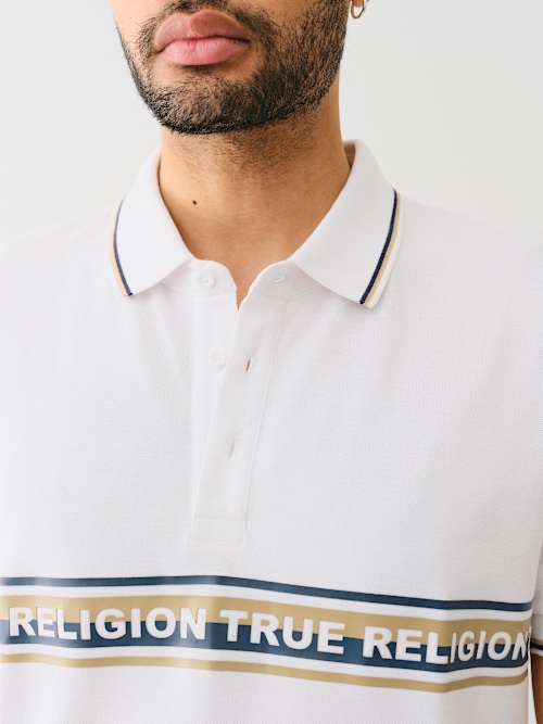 CAMISETA TIPO POLO A RAYAS RELAJADA