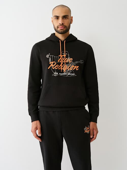 SCRIPT LOGO BUDDHA HOODIE