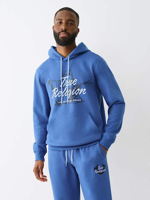 SCRIPT LOGO BUDDHA HOODIE