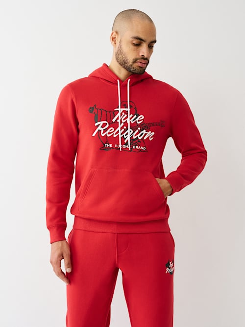 SCRIPT LOGO BUDDHA HOODIE