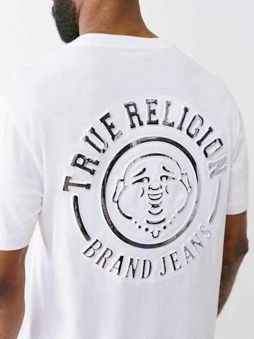 EMBOSSED EMBLEM LOGO TEE