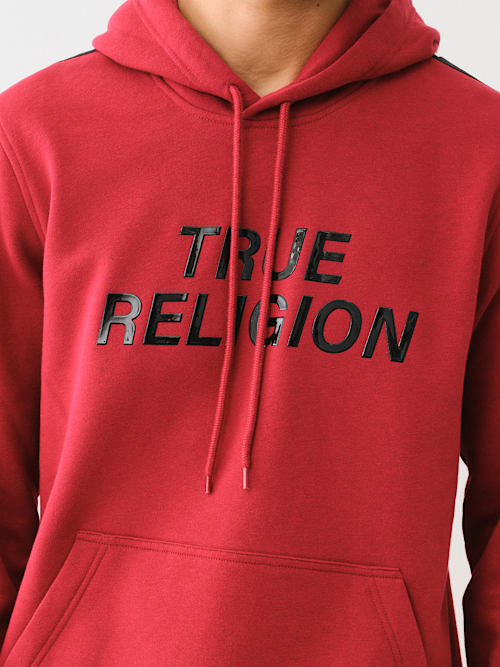 TRUE RELIGION TAPING PULLOVER HOODIE
