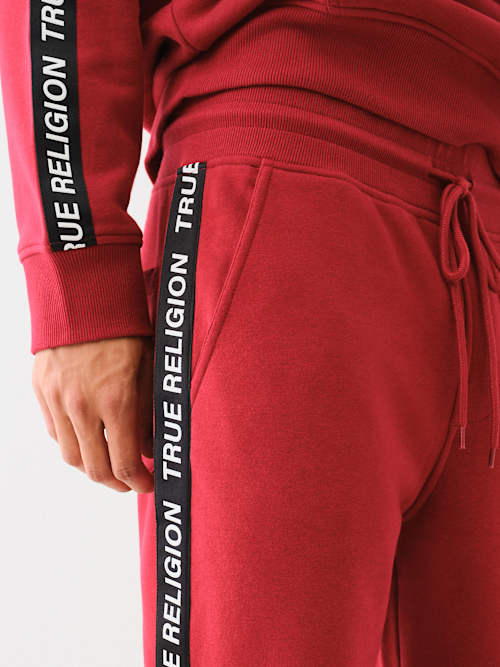 TRUE RELIGION TAPING STRAIGHT LEG SWEAT PANT