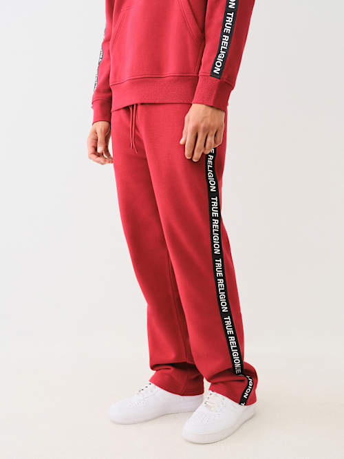 TRUE RELIGION TAPING STRAIGHT LEG SWEAT PANT