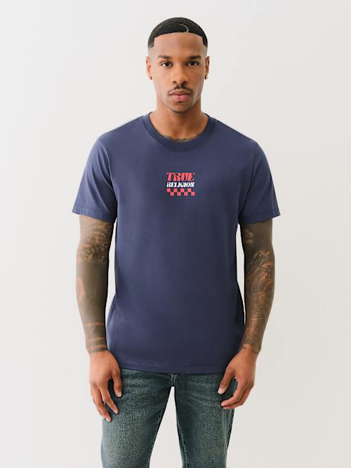【TRUE RELIGION】★Tシャツ★ SCATTERED LOGO TEE True Religion Scattered Logo T-shirt in Blue for Men | Lyst
