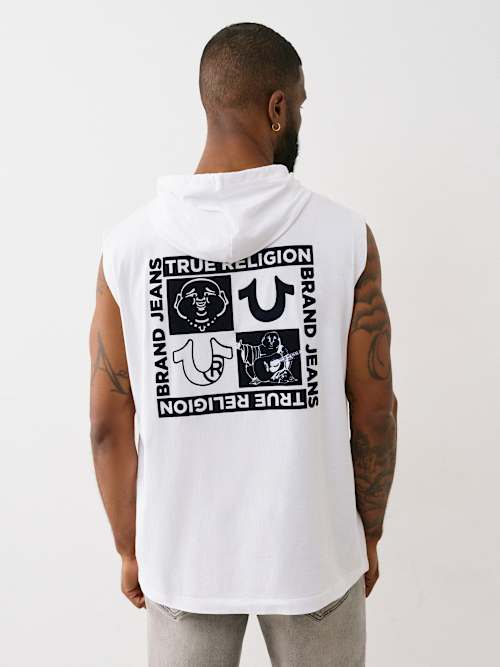 HORSESHOE BOX HOODIE TANK 