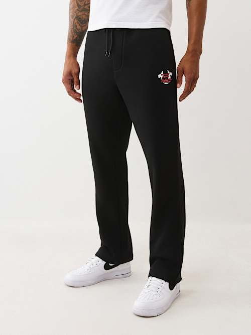 OVERLAY LOGO STRAIGHT LEG SWEATPANT