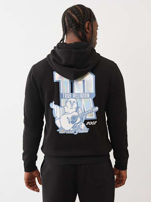 IRIDESCENT LOGO ZIP HOODIE