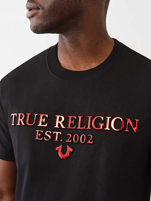 EMBOSSED FOIL LOGO TEE