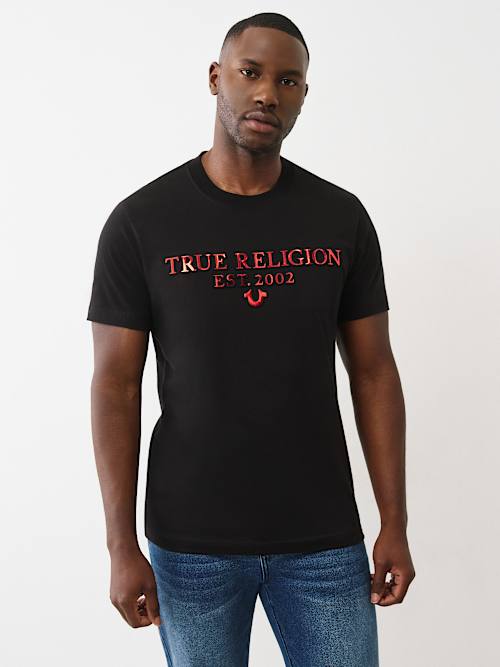 EMBOSSED FOIL LOGO TEE