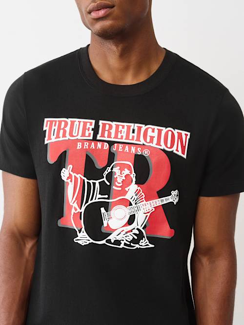 BUDDHA LOGO OVERLAY GRAPHIC TEE