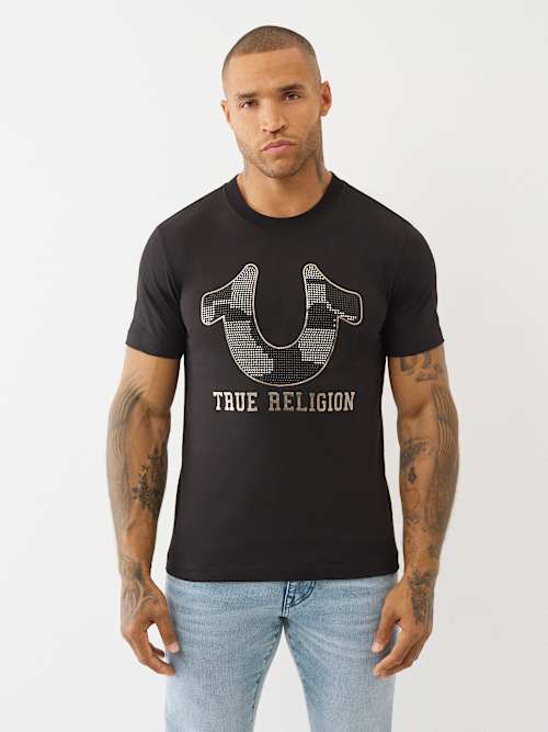 TWO TONE STUD TEE
