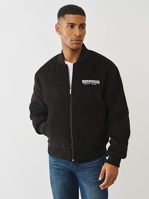 СТЕГАНАЯ ВЕЛЬВЕТОВАЯ КУРТКА-БОМБЕР