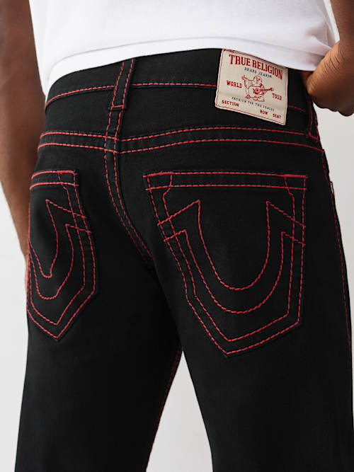 【極太ステッチ】True Religion ブラックデニム スリムフィット TRUE RELIGION ブーツカット ジーンズ | RE・DO