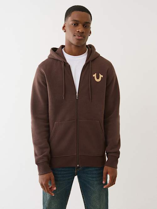 SUDADERA CON CAPUCHA Y CIERRE CON BUDDHA