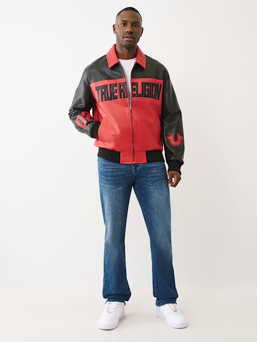 COLOR BLOCKED LOGO RACING JACKET