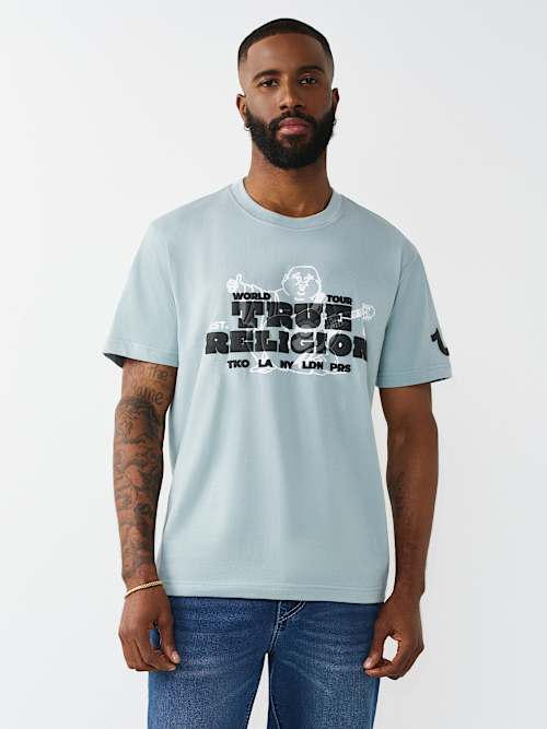 ОБЪЕМНАЯ СЛОЕНАЯ ФУТБОЛКА С ЛОГОТИПОМ