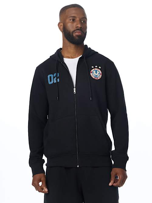 MULTI-LOGO ZIP HOODIE