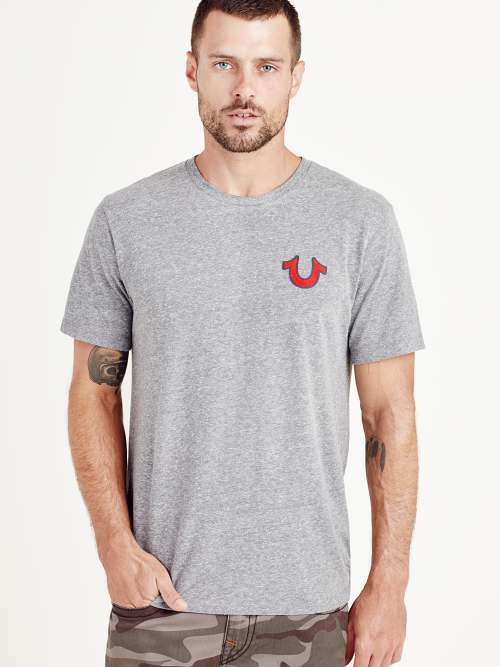 Red and white true best sale religion shirt