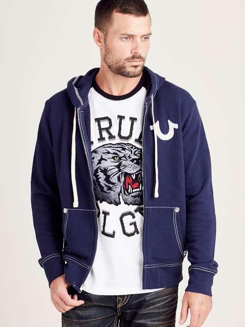 Blue true hot sale religion sweater